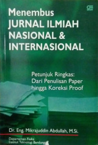 Menembus Jurnal Ilmiah Nasional & Internasional