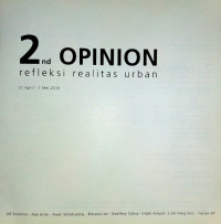 2nd Opinion Refleksi Realitas Urban